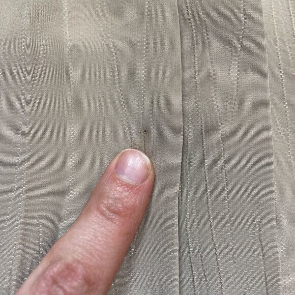 Vintage Andrea Gayle Pleated Skirt in Tan, size 10P - VGUC - Picture 9 of 11